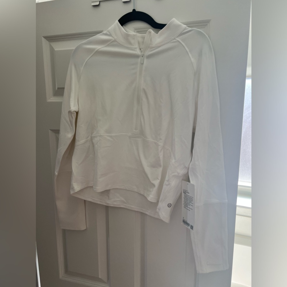 White Lululemon pullover
